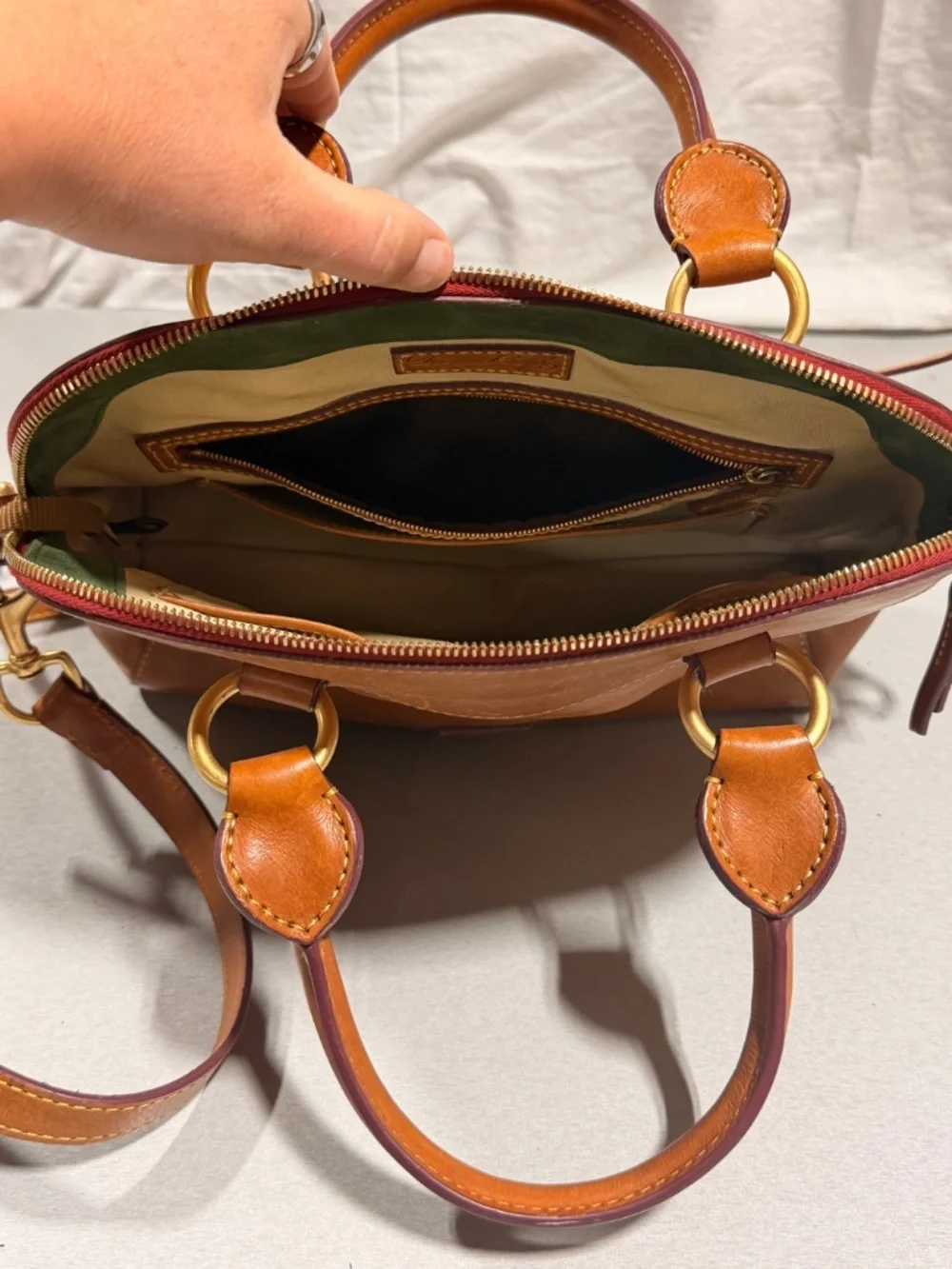 Dooney & Bourke Florentine Vacchetta Leather Satchel